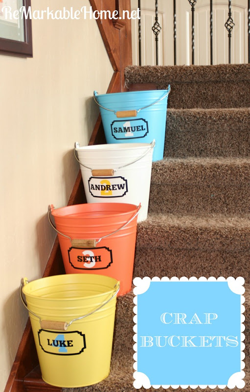 {ReMarkableHome.net} Crap Buckets for your kids' crap