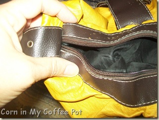 Yellow purse- Sewing 002