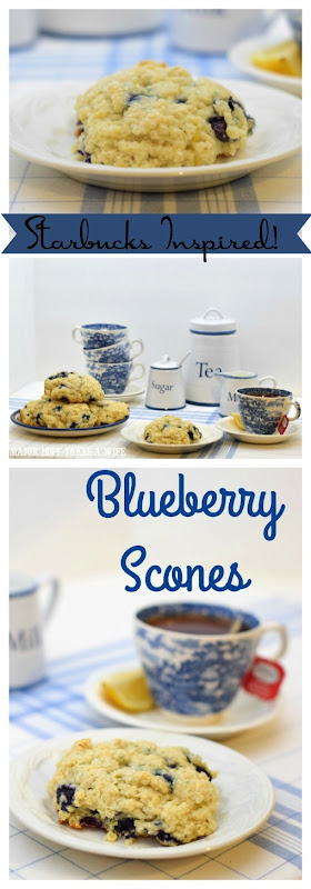 Starbucks inspired Blueberry Scones for High Tea. Starbucks inspired Blueberry Scones for High Tea