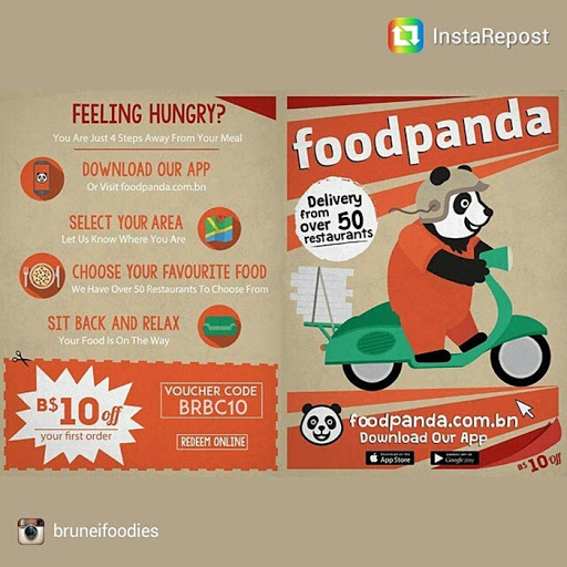 food panda your food delivery buddy in brunei meal delivery service flyers