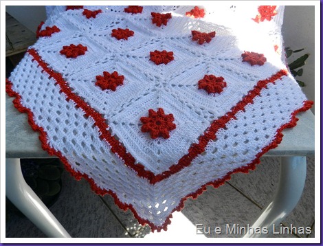 Manta Bebê Crochê em Linha 1a Manta Bebê Crochê em Linha 1a