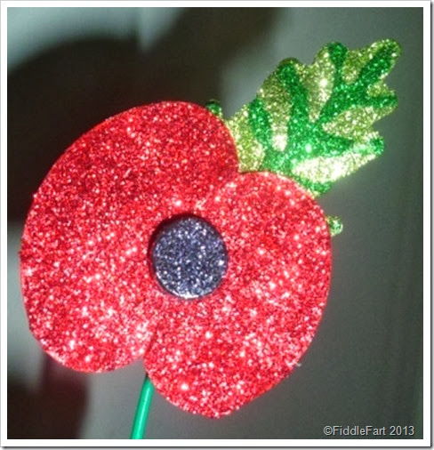 Glittered Rememberance Poppy.