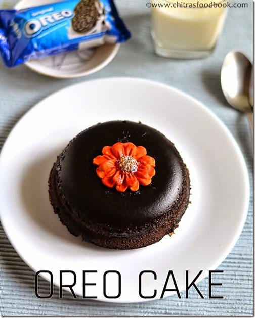  5 MINUTES MICROWAVE EGGLESS OREO BISCUIT CAKE RECIPE 