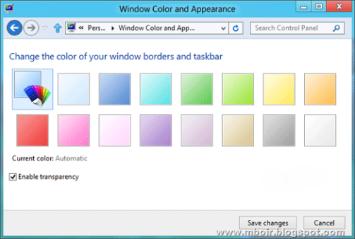 Windows 8 Aero Lite Color - mboir