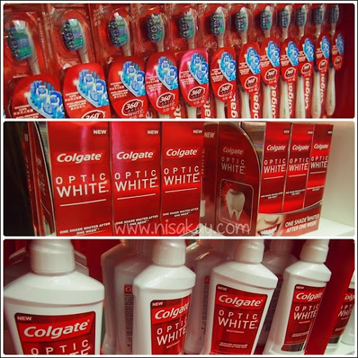 perbezaan colgate optic white