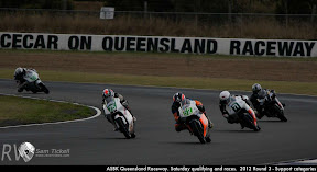 ASBK Queensland Raceway. Saturday qualifying and races.  2012 Round 3 - Support categories