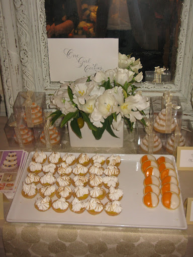 All of their cookies bore our wing's color palette: orange and white.