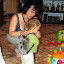 Titou avec son sac "Petit Ours Brun"