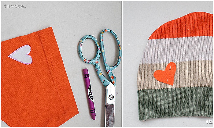 Make mittens & hats from old sweaters - choosetothrive.blogspot.com