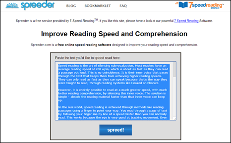 Leitura rápida com Spreeder - Visual Dicas