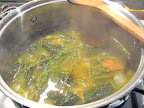 I threw in fresh thyme and other spices when it looked about half cooked. I threw in fresh thyme and other spices when it looked about half cooked.
