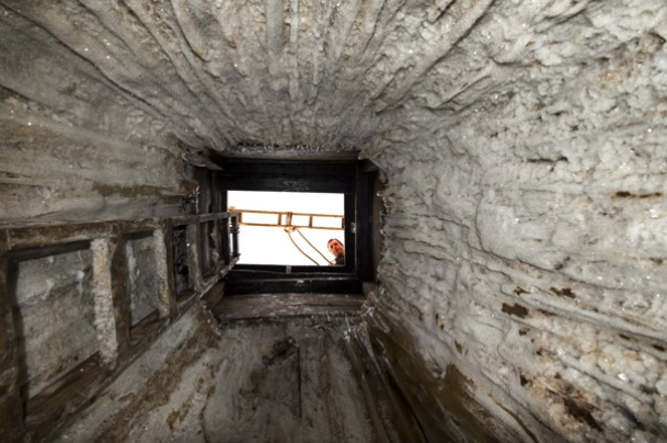A permafrost ice cellar is shown in Wainwright, Alaska, 18 July 2011. 'They&rsquo;re thawing and filling up with water,' Point Hope Mayor Steve Oomittuk says, as global warming melts the Alaska permafrost. Bonnie Jo Mount / The Washington Post
