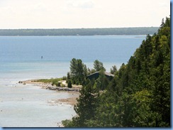 3372 Michigan Mackinac Island - Carriage Tours - view from the lookout at Arch Rock 3372 Michigan Mackinac Island - Carriage Tours - view from the lookout at Arch Rock