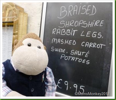 braised Shropshire rabbit legs