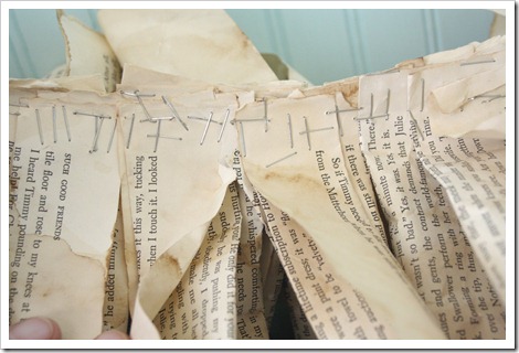 Book page garland anthropologie style Book page garland anthropologie style