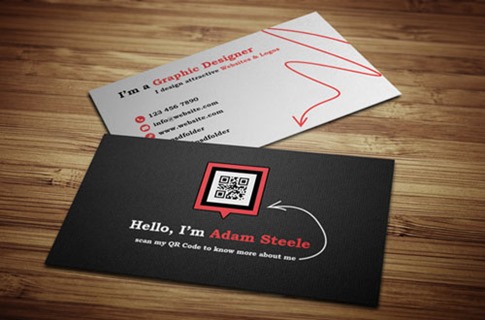 Scan my QR Code Business Cards