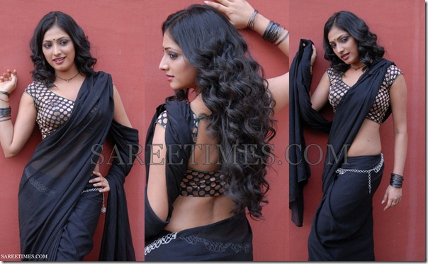 Hari_Priya_Black_Plain_Saree