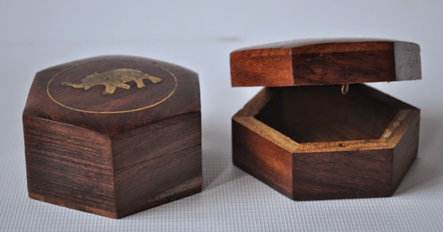 Wooden jewellery box 