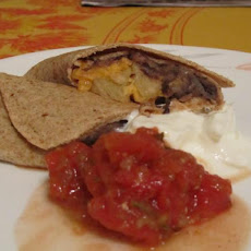 Black Bean and Pineapple Quesadilla