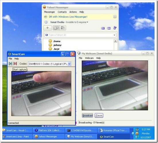 Use your Symbian S60 telephone as a webcam