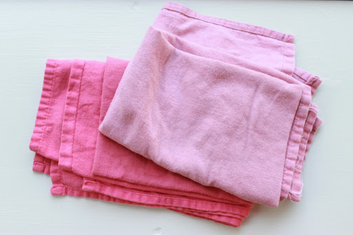 My favorite worn kitchen towels (mom always keeps these way in the back of the drawer)