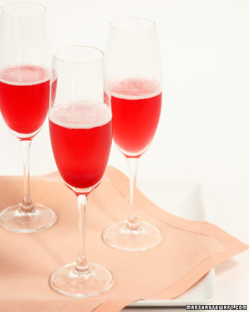 Red Currant Champagne Cocktail. (marthastewart.com)