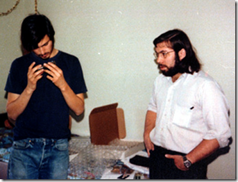 Steve Wozniak and Steve Jobs