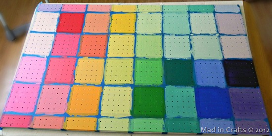 painted pegboard painted pegboard