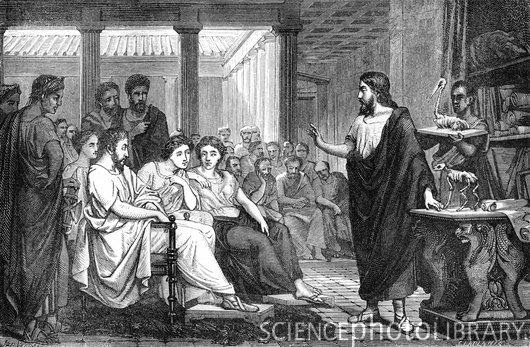 H4070422-Galen_lecturing_on_anatomy_in_Rome-SPL H4070422-Galen_lecturing_on_anatomy_in_Rome-SPL