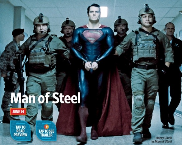 Superman Captured by Military Police in New Man of Steel Photo