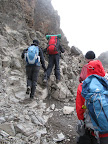 Climbing up to Barafu Camp - another short day.