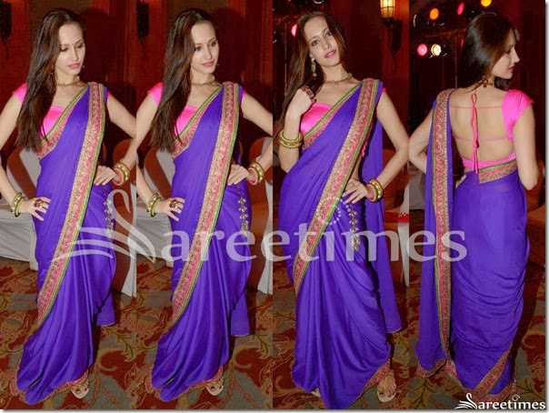 Olga_Blue_Plain_Saree Olga_Blue_Plain_Saree