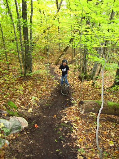 Jens checking out the trail.
