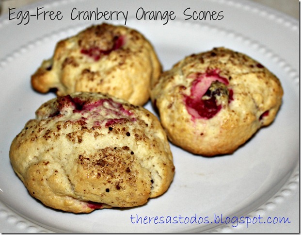 eggfreecranberryorangescones