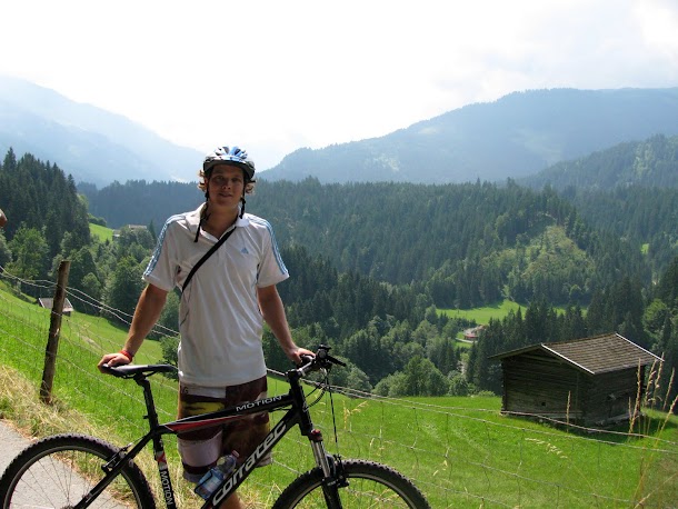 Wearing Essential Travel Items - Biking in Austra