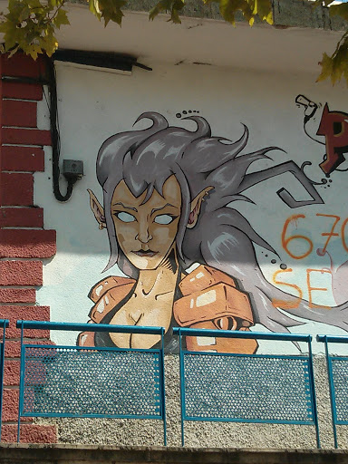 Graffiti Elfa Punk