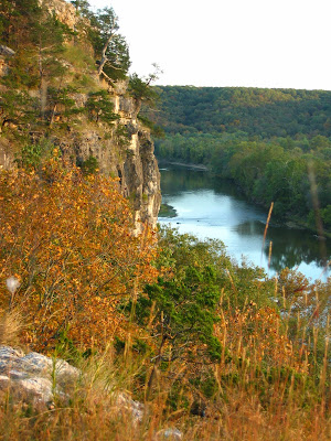 From the bluff looking downriver