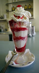I had a vanilla sundae with strawberries. It was delicious!