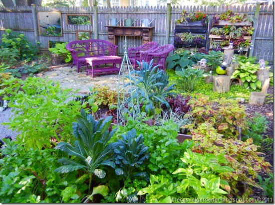 Shade french potager kitchen garden in shade