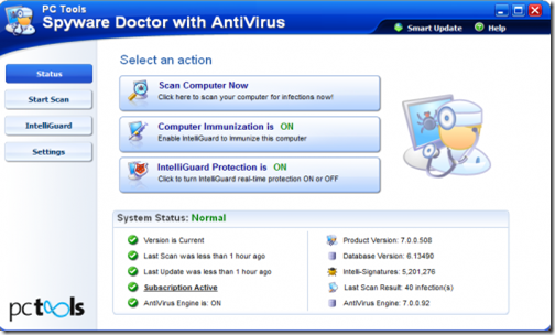 top 10 free antivirus softwares 2012 Spyware doctor.