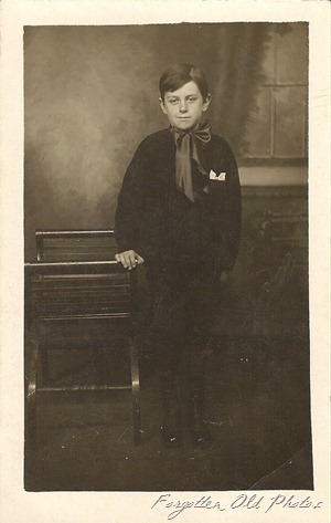 Postcard Azo Triangles up  Young boy Dorset 1