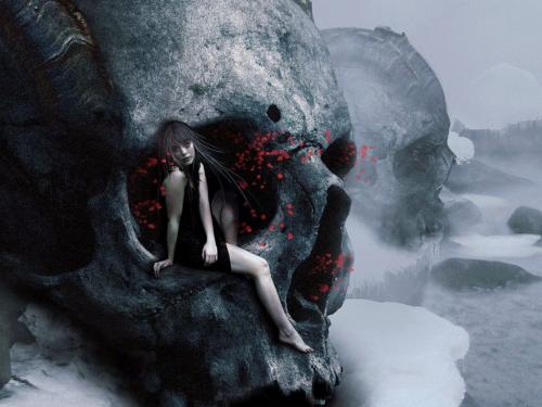 Sculls And A Little Girl, Death