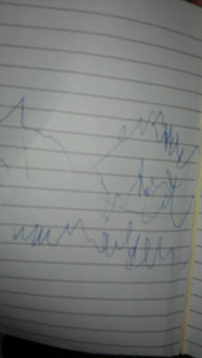 Andy writes right to left