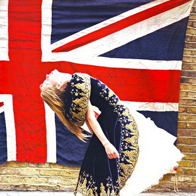 Celebrating diamond jubilee with Union Jack fashion editorials