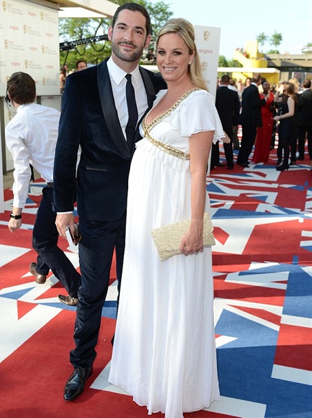 Tamsin Outhwaite Wear Grecian Style Dress