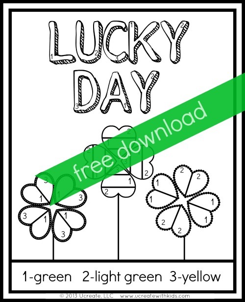Lucky Day Color by Number Download