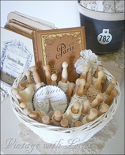 Vignette with vintage Laces - Studio Tour 2012 - Vintage with Laces