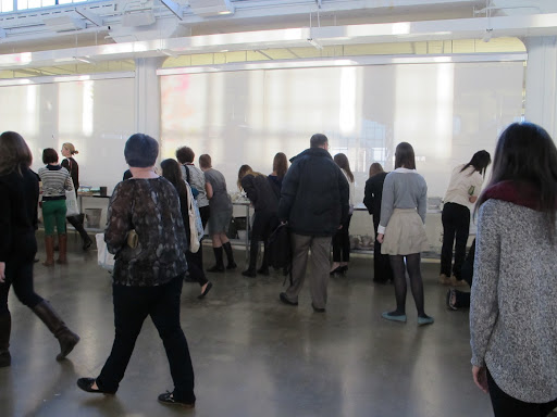 Yesterday afternoon, employees got their first glimpse at the offerings! The sale continues through today.