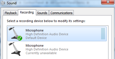 Skype Windows Microphone