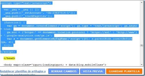 Codigo-plantilla Codigo pagado en la plantilla
